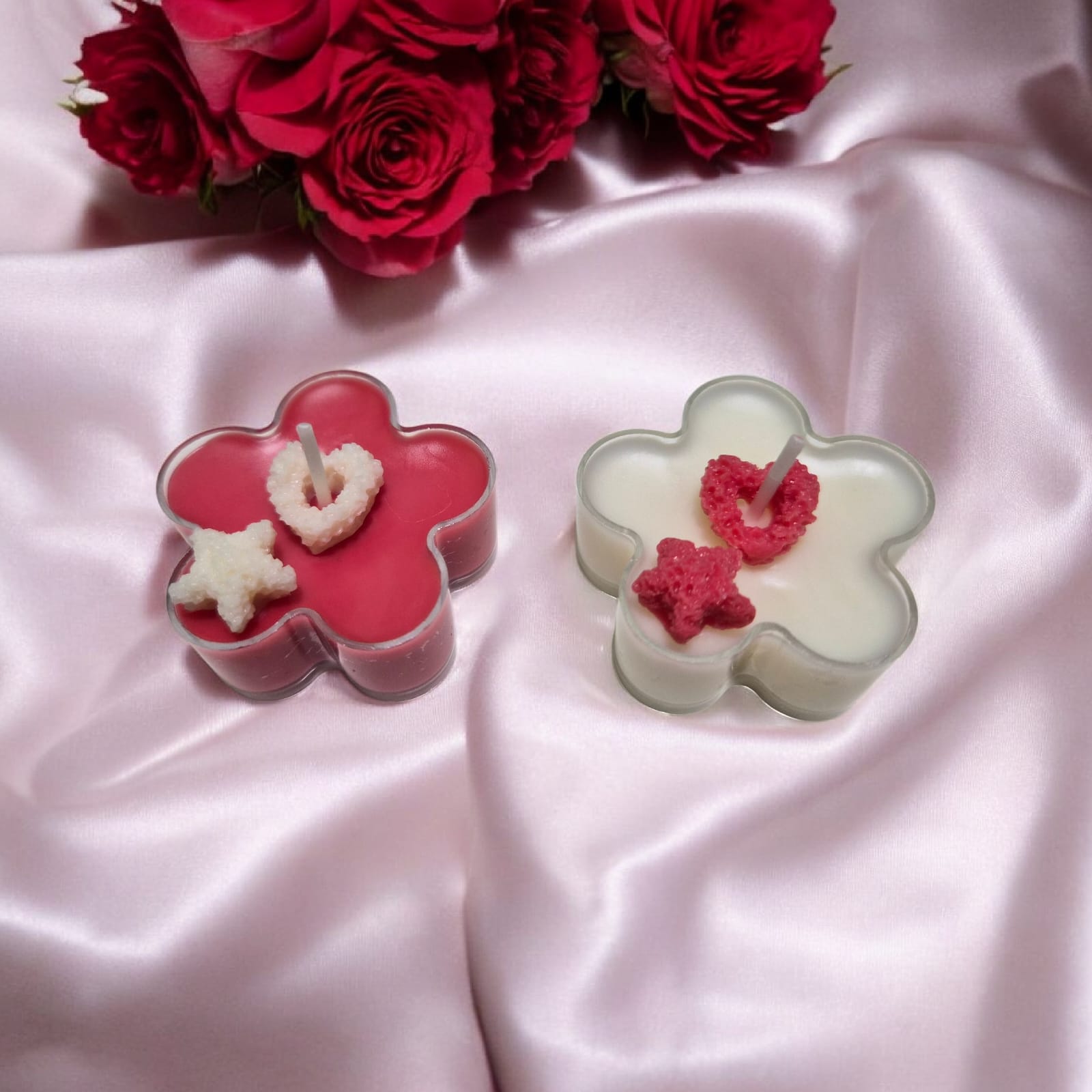 Valentine Bloom Tealight (4 in pack)